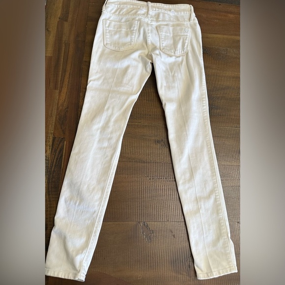 Black orchid cream white distressed jeans size 26 by julien jarmoune - Picture 4 of 9
